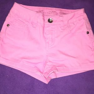 Pink Shorts Bubblegum Pink Bright Colored Justice
